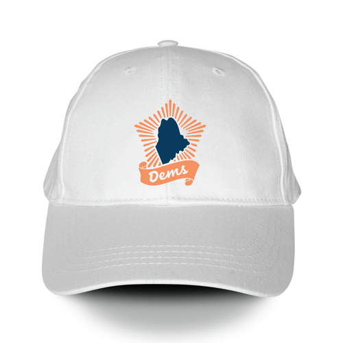 Maine Logo Icon (White Baseball Cap)
