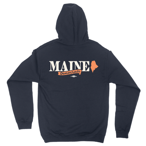 Maine Logo (Navy Pullover Hoodie)