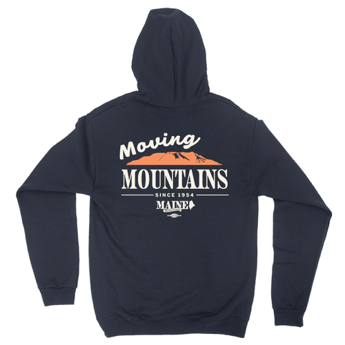 Moving Mountains (Navy Pullover Hoodie)