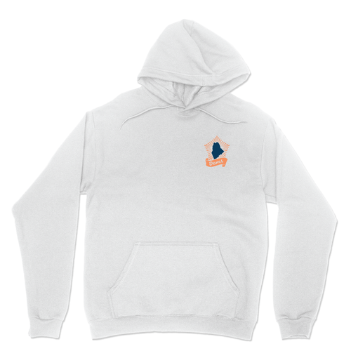 Moving Mountains (White Pullover Hoodie)
