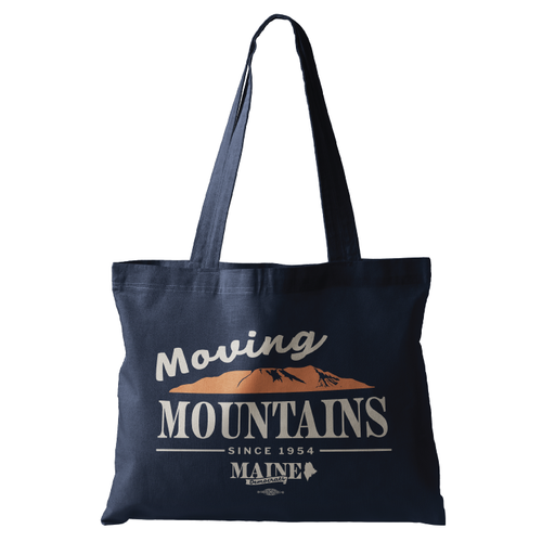 Moving Mountains (Navy Canvas Tote)
