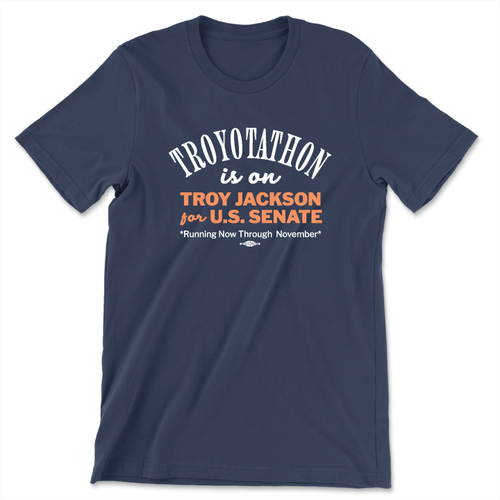 Troyotathon (Unisex Navy Tee)