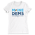 Maine Dems - Progressive Pride (Classic & Fitted White Tee) Maine Dems - Progressive Pride (Classic & Fitted White Tee)