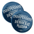 Fiercely Independent On Navy (2.25" Pin-Back Button -- Pack Of Two!)