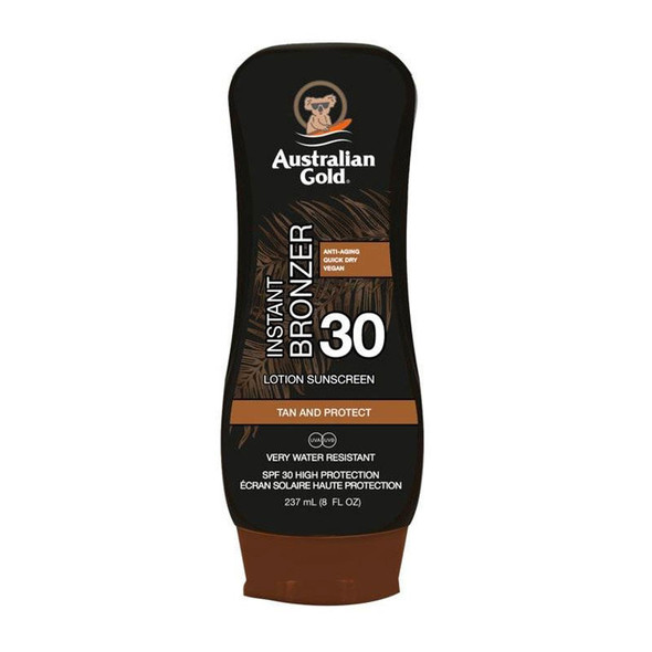 Australian Gold SPF 30 LOTION con BRONZER 237ml 