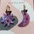 MarthaJean - Day star dangles in purple