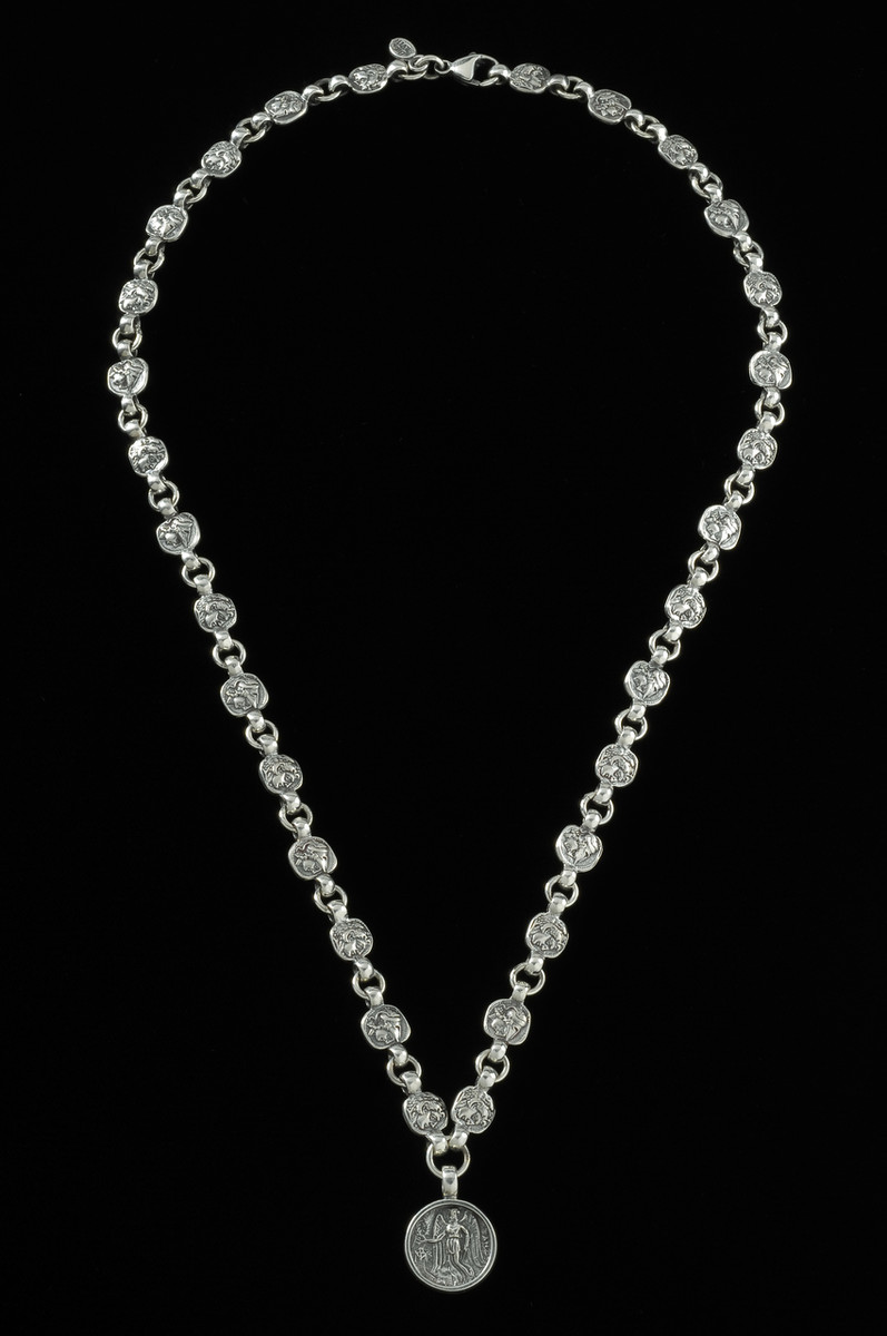 Nike Necklace, Silver, handmade  Bowman Originals, Sarasota, 941
