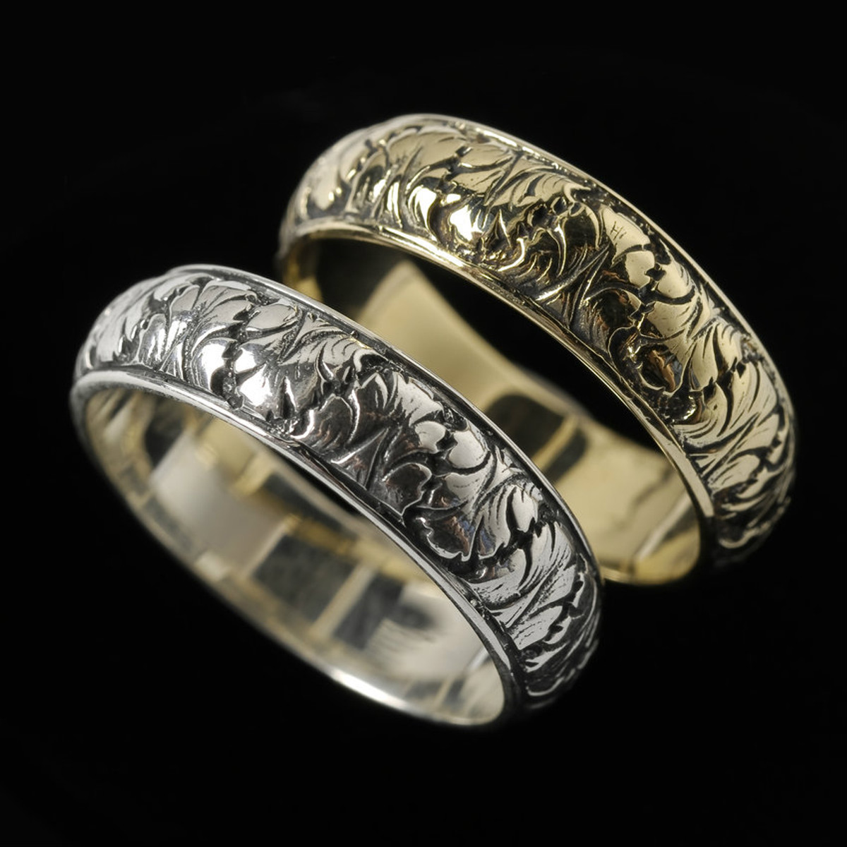 Gold Adjustable Silver Rings: Couples Bond Enhanced.