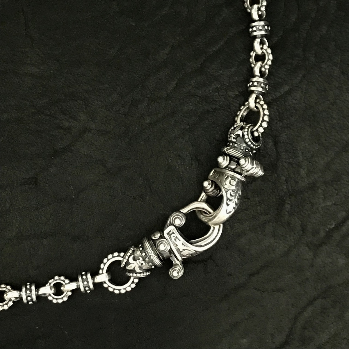 Sterling Silver Satellite Beaded Chain Necklace – Danielle Silvie