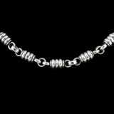 Barrel Chain, Sterling Silver links handmade by Bowman Originals, Sarasota, 941-302-9594