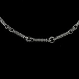 Leaf Bar Chain, silver engraved by Bowman Originals Jewelry, Sarasota, 941-302-9594