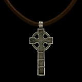 Celtic Cross Necklace handmade in Sterling Silver by Bowman Originals, USA