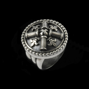 This bold statement-making Fleur de lis Ring with Doric Columns Ring handmade in Sterling Silver is both a work of art and an heirloom-quality treasure, perfectly blending history and modern elegance. Handmade in the USA. 100% Guarantee. Call or text 941-302-9594. www.BowmanOriginals.com
 This bold statement-making Fleur de lis Ring with Doric Columns Ring handmade in Sterling Silver is both a work of art and an heirloom-quality treasure, perfectly blending history and modern elegance. Handmade in the USA. 100% Guarantee. Call or text 941-302-9594. www.BowmanOriginals.com