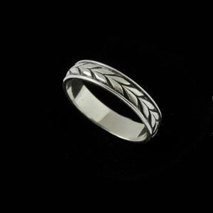 This sweet Sterling Silver Leaf Ring Band features leaves that represent growth, renewal, and the enduring commitment between two people, much like the ever-changing yet timeless seasons. Handmade in the USA. 100% Guarantee. Call or text 941-302-9594. www.BowmanOriginals.com This sweet Sterling Silver Leaf Ring Band features leaves that represent growth, renewal, and the enduring commitment between two people, much like the ever-changing yet timeless seasons. Handmade in the USA. 100% Guarantee. Call or text 941-302-9594. www.BowmanOriginals.com