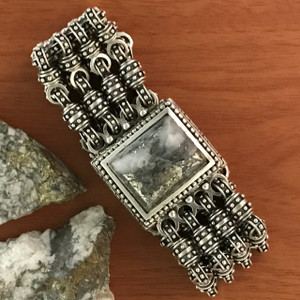 The unique texture of the chain gives this exciting handmade Sterling Silver Chainmail Gold Silver Ore Bracelet a refined ancient feel, making it an unusually versatile accessory that can effortlessly elevate both casual and formal outfits. USA.  Call or text 941-302-9594. Visit www.BowmanOriginals.com. The unique texture of the chain gives this exciting handmade Sterling Silver Chainmail Gold Silver Ore Bracelet a refined ancient feel, making it an unusually versatile accessory that can effortlessly elevate both casual and formal outfits. USA.  Call or text 941-302-9594. Visit www.BowmanOriginals.com.