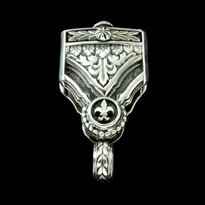 Belt Slide custom engraved handmade in Sterling Silver by Bowman Originals, USA Belt Slide custom engraved handmade in Sterling Silver by Bowman Originals, USA