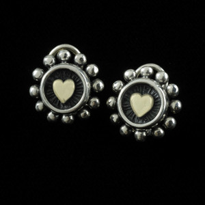 Perfectly poised to grace the ears of a dreamer these handmade Sterling Silver and Gold Heart Earrings are destined to crown their wearer with an aura of enchantment and grace. USA. Call or text 941-302-9594. www.BowmanOriginals.com
Perfectly poised to grace the ears of a dreamer these handmade Sterling Silver and Gold Heart Earrings are destined to crown their wearer with an aura of enchantment and grace. USA. Call or text 941-302-9594. www.BowmanOriginals.com