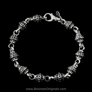 Jupiter Chain Link Bracelet in Sterling Silver by Bowman Originals,  handmade in Sarasota, Florida, USA
