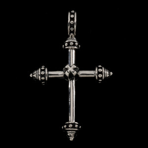 This striking Sterling Silver Cross features a  nailhead centerpiece that creates a meaningful design representing faith and resilience, making it a timeless piece for those seeking an expression of spirituality.Handmade  in the USA. Call or text 941-302-9594.
www.BowmanOriginals.com This striking Sterling Silver Cross features a  nailhead centerpiece that creates a meaningful design representing faith and resilience, making it a timeless piece for those seeking an expression of spirituality.Handmade  in the USA. Call or text 941-302-9594.
www.BowmanOriginals.com