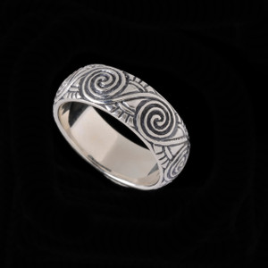 Forge your connection to ancient traditions while remaining versatile for modern style with this handmade Celtic Spiral Ring Band. 100% Guarantee. USA. Call or text 941-302-9594. www.BowmanOriginals.com Sarasota, Fl. Forge your connection to ancient traditions while remaining versatile for modern style with this handmade Celtic Spiral Ring Band. 100% Guarantee. USA. Call or text 941-302-9594. www.BowmanOriginals.com Sarasota, Fl.