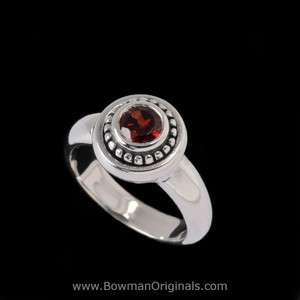 Handmade Sterling Silver Almandine Garnet Ring by Bowman Originals
 Handmade Sterling Silver Almandine Garnet Ring by Bowman Originals