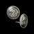 The intricate details and strong, classic lines of the design give the these Sterling Silver Button-Style King Philip Earrings majestic, yet wearable quality, perfect for those who appreciate history and statement pieces. USA. Call or text 941-302-9594. www.BowmanOriginals.com
