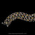 Citrine gems and brown enamel Laurel Leaf Bracelet in sterling silver & 18k gold with diamond, handmade by Bowman Originals
 Citrine gems and brown enamel Laurel Leaf Bracelet in sterling silver & 18k gold with diamond, handmade by Bowman Originals