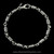 Barrel Chain Link Stacking Bracelet handmade in sterling silver by Bowman Originals, Sarasota, Florida.
