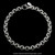 Ribbed Chain Link Bracelet handmade in sterling silver with 6.5mm links by Ned Bowman of Bowman Originals, Sarasota, FL.