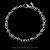 Sterling Silver Chain Link Stackable Pegasus Bracelet, 5/16 inch (7.5mm) wide, Handmade by Bowman Originals, front view