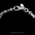 Sterling Silver Chain Link Barbell Bracelet handmade by Bowman Originals, Sarasota, Florida., clasp view
