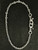Handmade beaded Sterling Silver Two "Hook" Necklace handmade by Bowman Originals, Sarasota, 941-302-9594