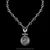 Lady Godiva necklace with 10 mm handcrafted Sterling Silver links by Bowman Originals, chain detail
