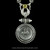 Lady Godiva Peridot necklace in Sterling Silver and 18k Gold by Bowman Originals, pendant detail
