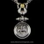 Lady Godiva necklace in Sterling Silver and 18k Gold with Diamond handmade by Bowman Originals, pendant detail
