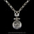 Lady Godiva pendant chain link necklace handcrafted in Sterling Silver by Bowman Originals, Sarasota, Fl, USA