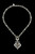 Heart Necklace link chain, custom handmade Silver, Gold, Diamond, Garnet by Bowman Originals, 941-302-9594.
