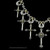 Seven Cross chain link necklace handcrafted in Sterling Silver and 18k Gold by Bowman Originals, right side view