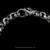 Neptune Chain Link Rolo Stackable Bracelet handmade in sterling silver with 8mm wide links by Bowman Originals, clasp view
