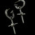 Hoop Earrings with Cross Pendants Sterling Silver | BowmanOriginals Hoop Earrings with Cross Pendants Sterling Silver | BowmanOriginals