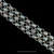 Blue Topaz Laurel Leaf Bracelet in Sterling Silver with Turquoise Blue Enamel  handmade by Bowman Originals, gemstone view