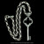 Handmade Key Necklace in Sterling Silver by Bowman Originals, Sarasota, 941-302-9594