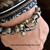 For men and women. Sterling Silver, 18k Gold, Chocolate Brown Enamel Laurel Leaf Hook Bracelet by Bowman Originals