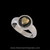 Handmade Sterling Silver and 18k Gold Heart Ring by Ned Bowman of Bowman Originals, Sarasota, Florida.
