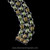 Laurel Leaf Enamel Chain Link Bracelet in Sterling Silver, 18k Gold, Peridot, handmade by Bowman Originals, clasp view
