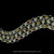 Laurel Leaf Enamel Chain Link Bracelet in Sterling Silver, 18k Gold, Peridot, handmade by Bowman Originals, gemstones view
