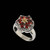 This striking Almandine Garnet Cluster Ring is a captivating display of fiery red hues exuding a sense of passion and timeless beauty.  Handmade of Sterling Silver and 18k gold in the USA. 100% guarantee. www.BowmanOriginals.com Call or text 941-302-9594. This striking Almandine Garnet Cluster Ring is a captivating display of fiery red hues exuding a sense of passion and timeless beauty.  Handmade of Sterling Silver and 18k gold in the USA. 100% guarantee. www.BowmanOriginals.com Call or text 941-302-9594.
