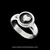 Sterling Silver Heart Ring handmade by Bowman Originals, Sarasota, Florida, USA