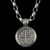 Handmade Sterling Silver Spanish Coin Medallion Pendant on Poseidon Chain Necklace by Bowman Originals
