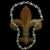 Handmade Sterling Silver Fleur-de-Lis Chain Link Necklace by Bowman Originals – 7/16 inch wide links, polished finish, heirloom quality

